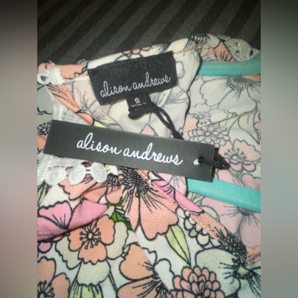 Alison Andrews | Women/Junior Dress | Small | Floral | Midi | Stretch | NWT - Picture 10 of 13